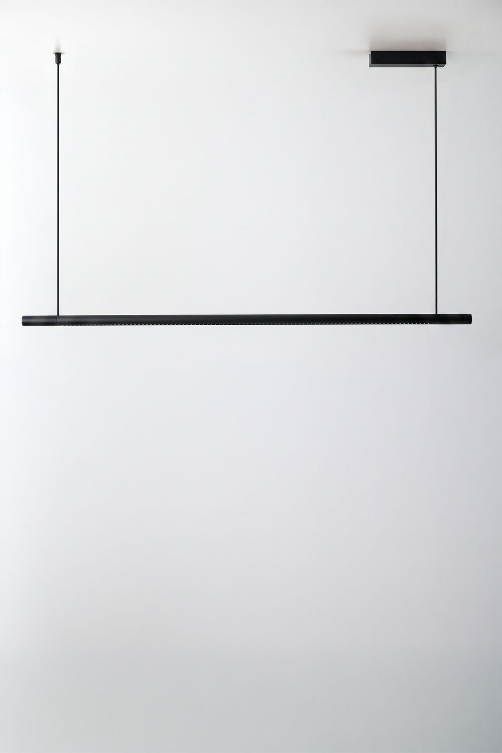 Lirela 120 cm linear LED pendant ceiling lamp with indirect light in aluminum, gallery image 3