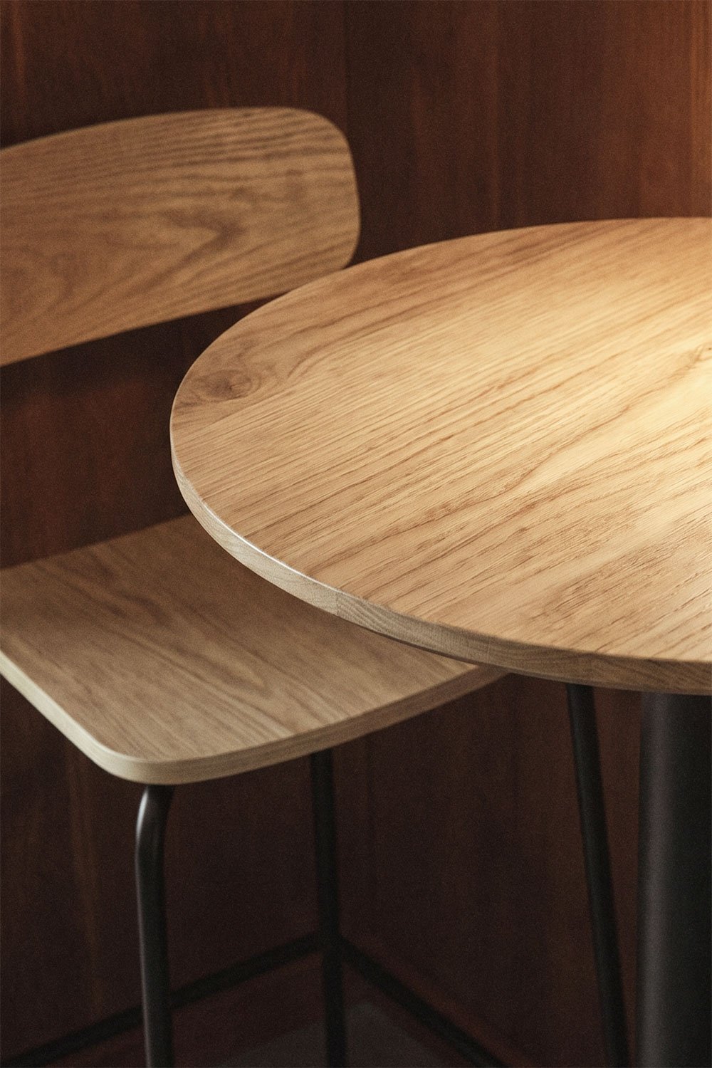 Round high bar table Ø60 cm in MDF Xiren, gallery image 2