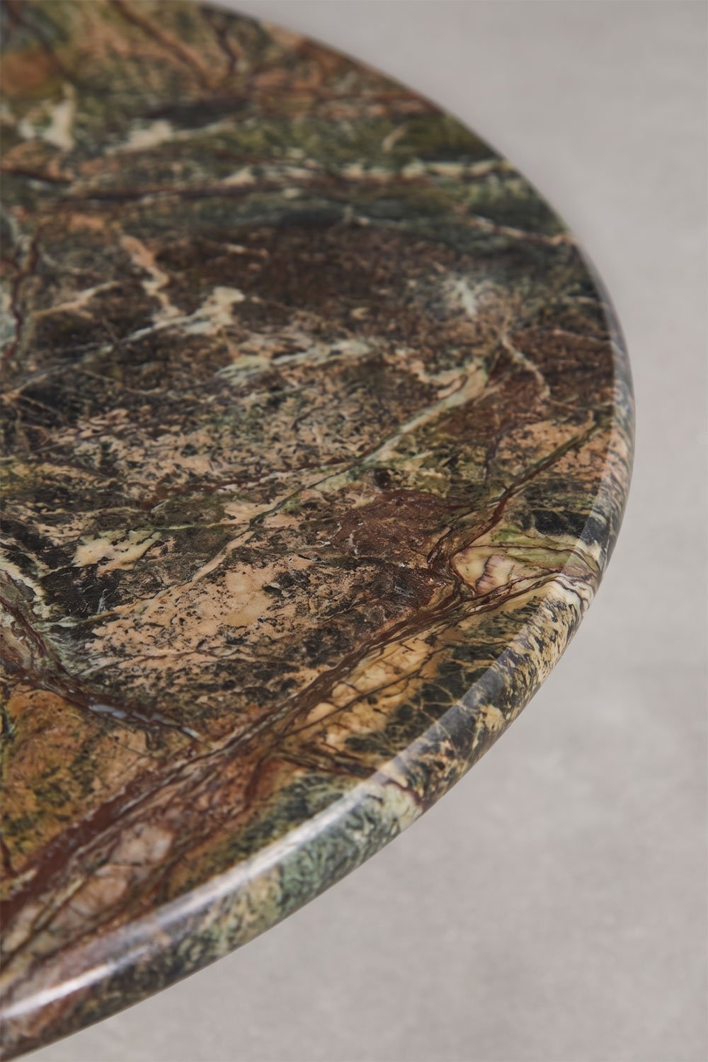 Round high bar table Ø60 cm in natural stone Xiren, gallery image 2