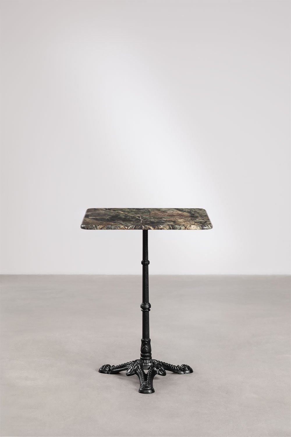 Square bar table in Azteca natural stone, gallery image 2