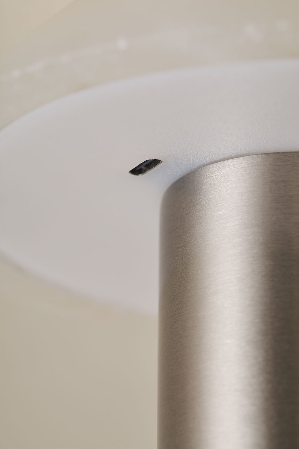 Wireless LED table lamp in alabaster and iron Barak, gallery image 8