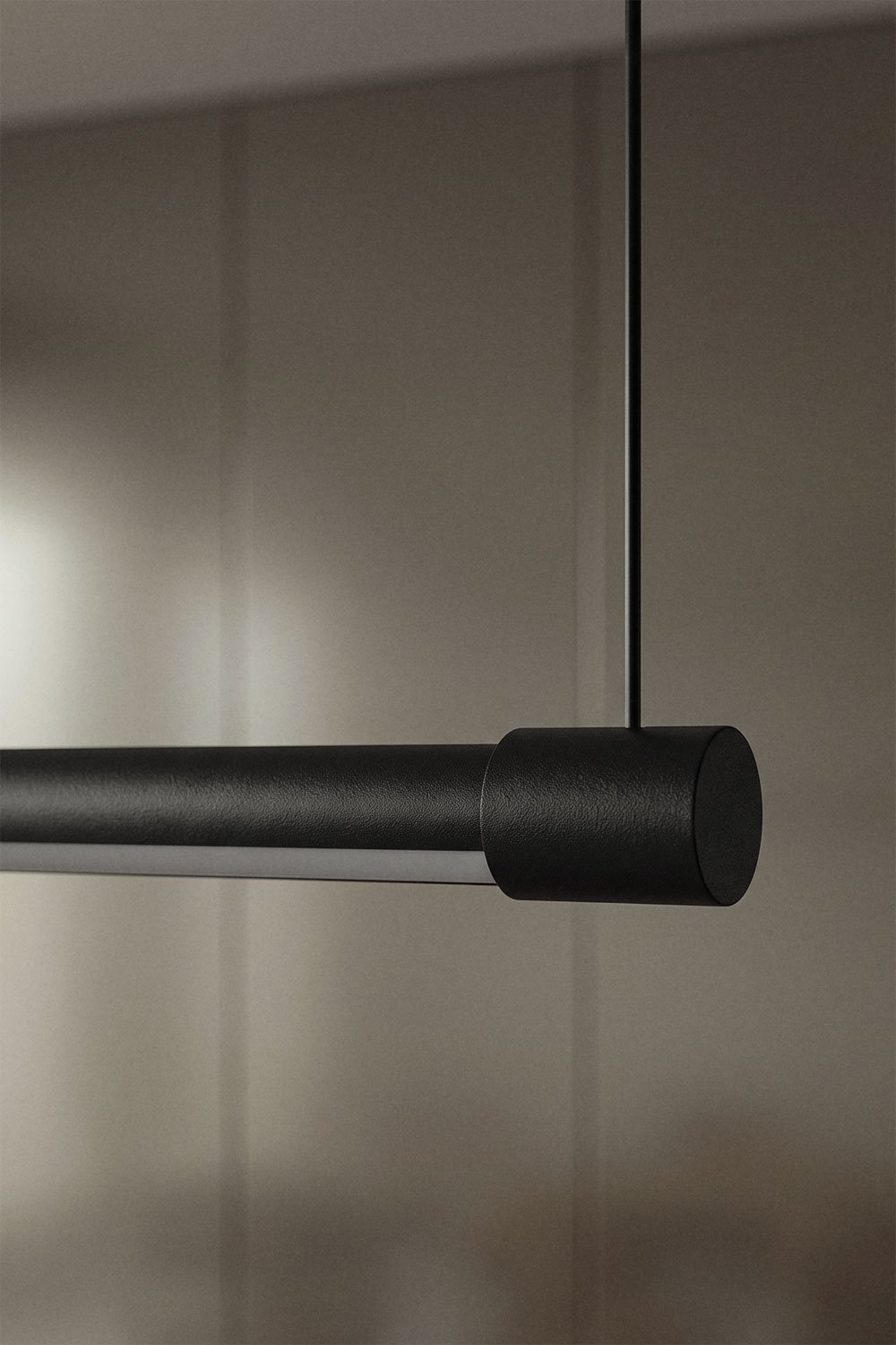 120 cm Linear LED Pendant Ceiling Lamp in Metal Bergene, gallery image 2