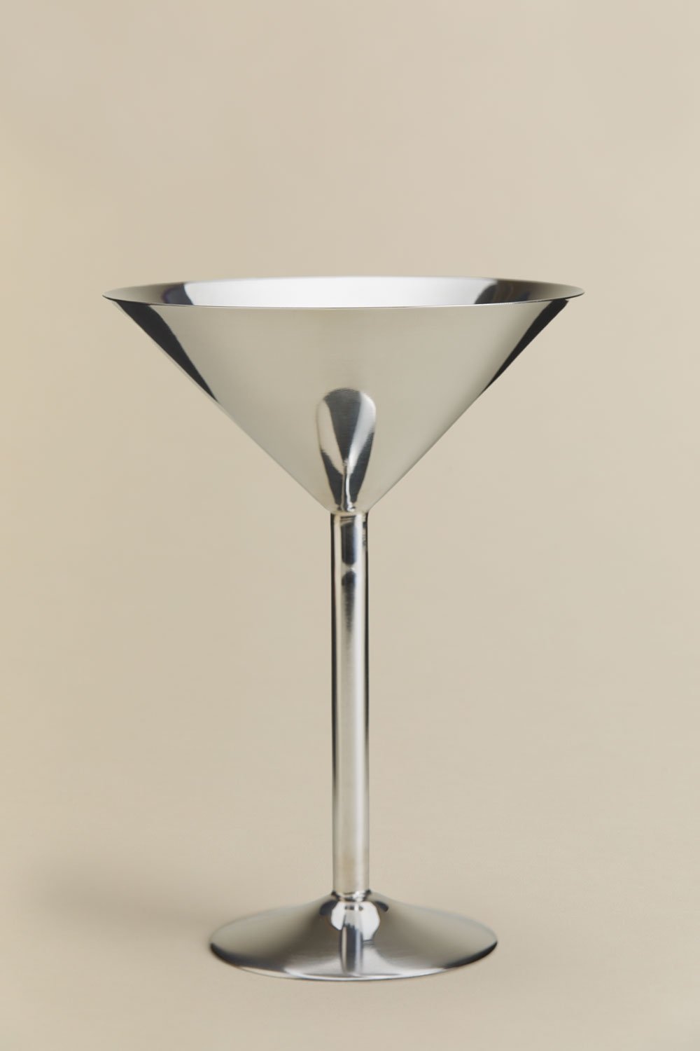 Pack of 2 cocktail glasses 35 cl in stainless steel Zirevia, gallery image 3