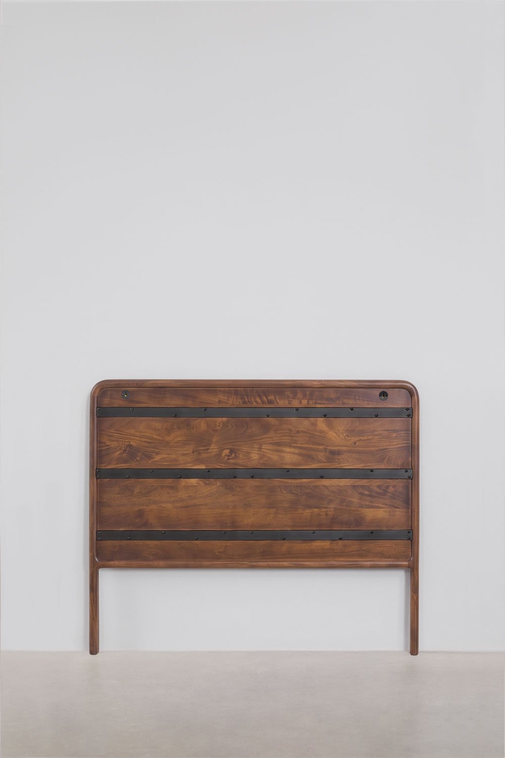 Dark mango wood headboard for 160 cm bed Maupaul, gallery image 5