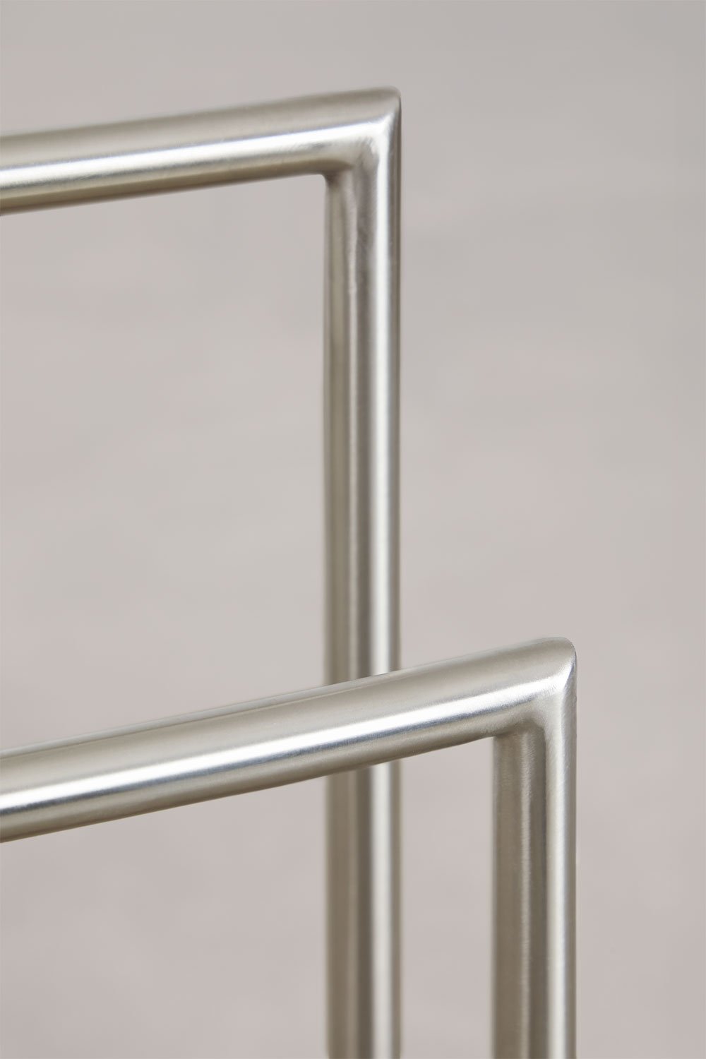 Eravni freestanding towel rack in natural stone and stainless steel, gallery image 4