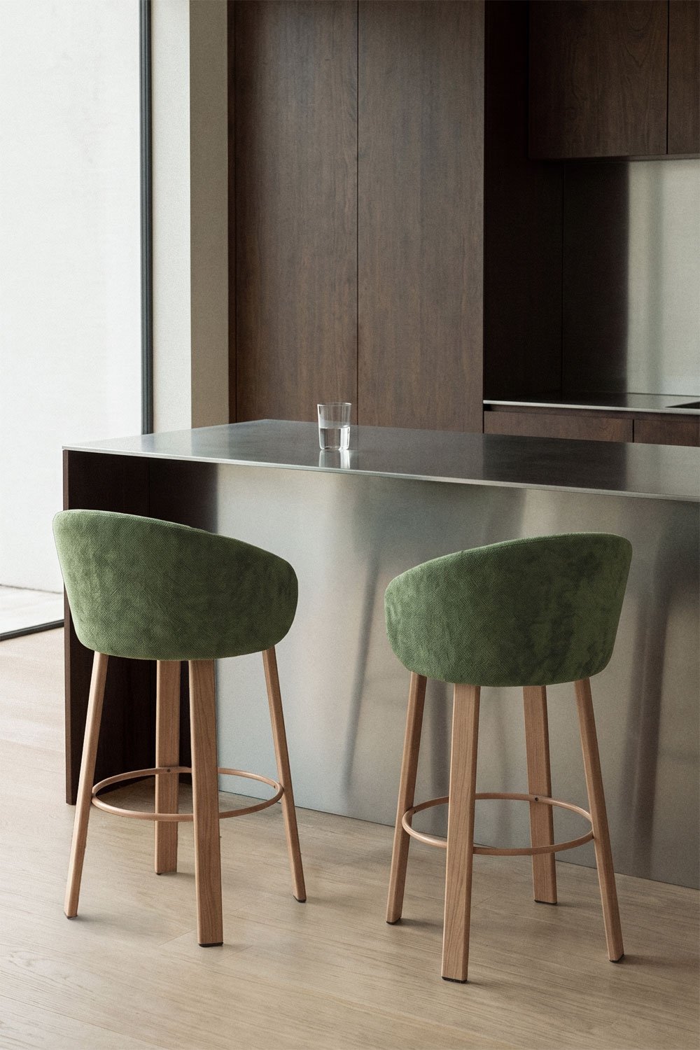 Nairea upholstered high stool, gallery image 1