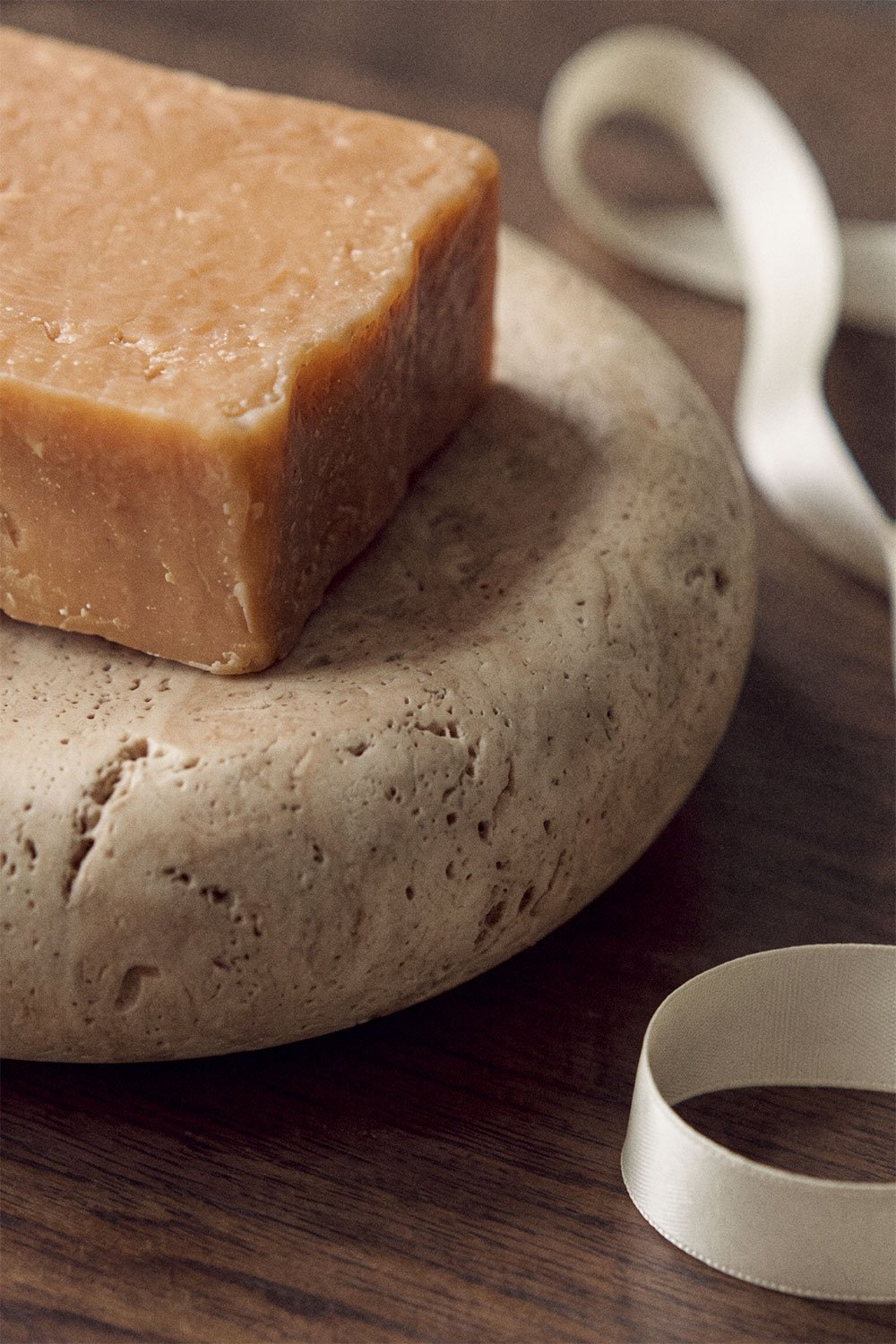 Lioro travertine soap dish, gallery image 2