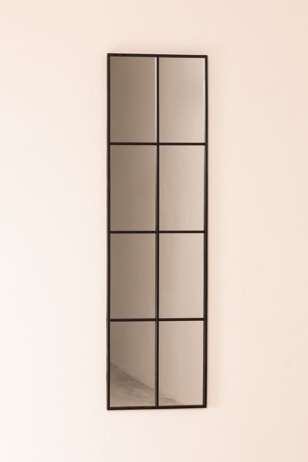 Wall mirror in metal window effect (40x130 cm) Rania, gallery image 2