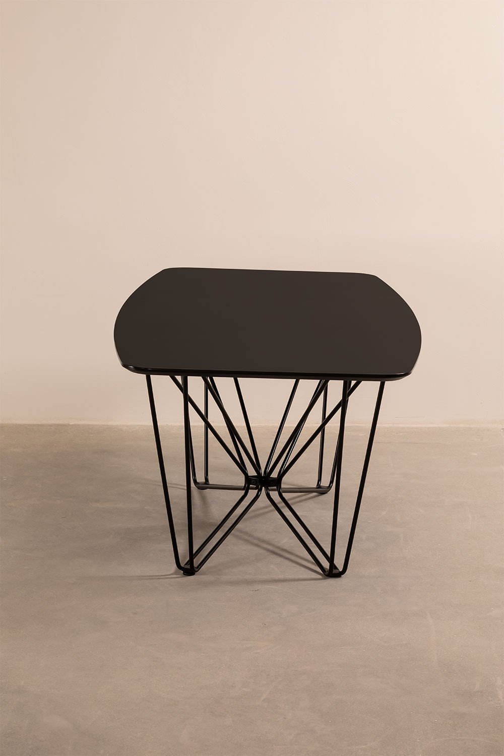  Ema Stainless Steel & Wooden  Rectangular  Dining Table 200 cm , gallery image 774006