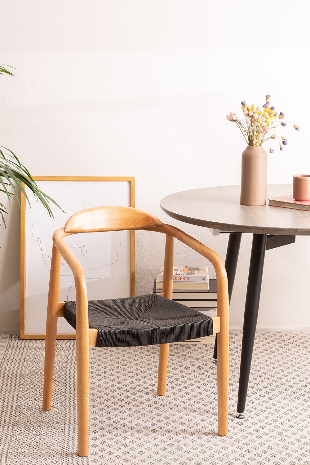  Horus Wood & Stainless Steel Extensible Dining Table (120 cm - 180 cm) , gallery image 780805