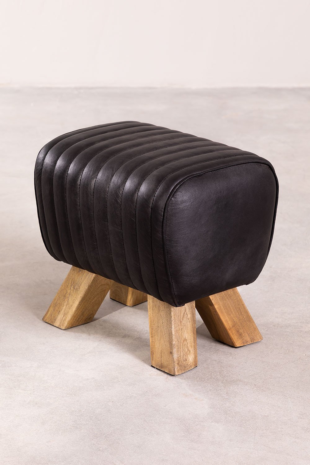 Low Leather  Stool Finda , gallery image 2