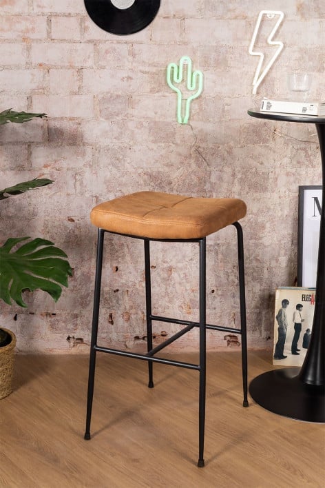 High Leatherette Stool (79 cm) Ospi