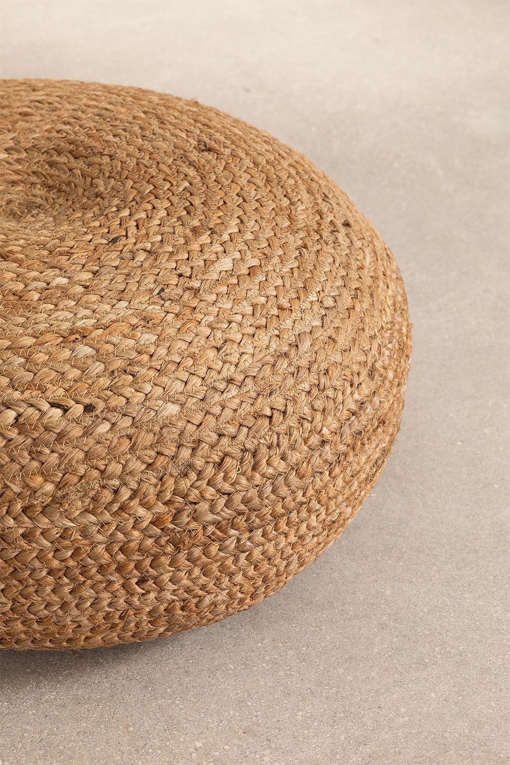  Round Jute Pouffe Pilew, gallery image 3
