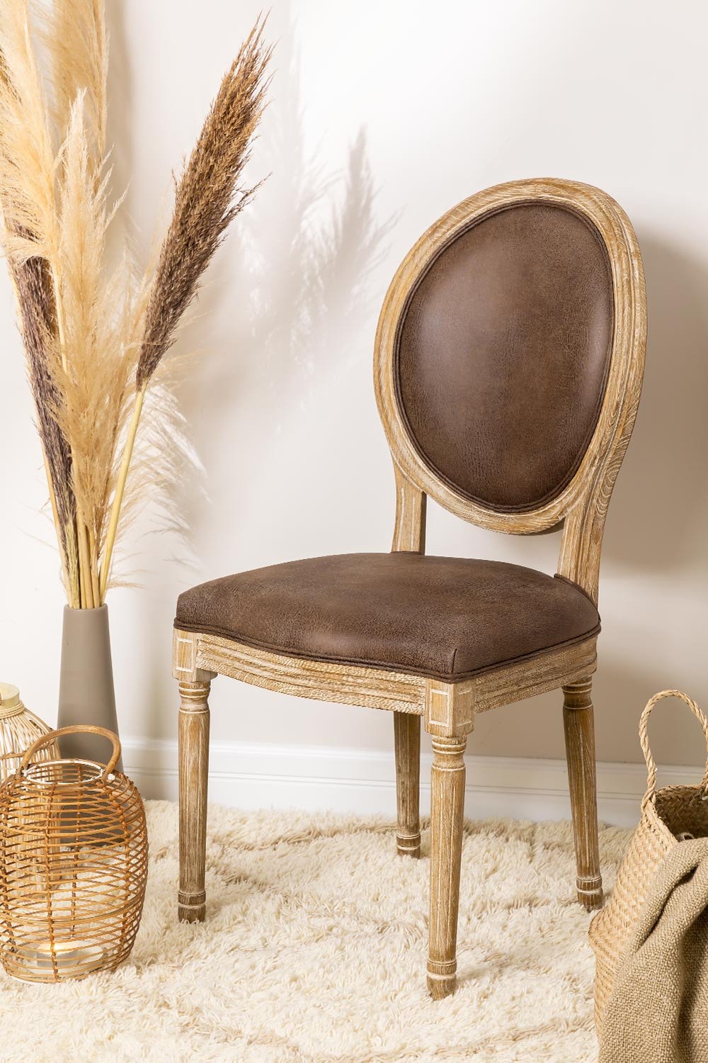 Leatherette Dining Chair Sunna , gallery image 1