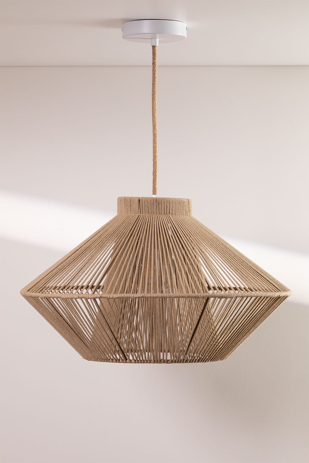 Ufo cotton rope ceiling lamp, gallery image 2