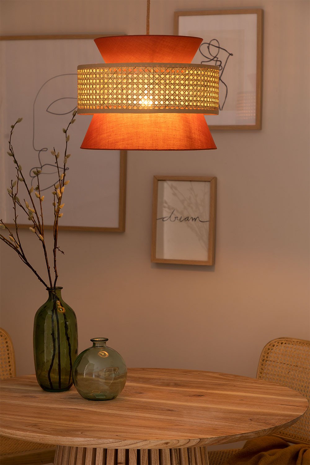 Rattan  Ceiling Lamp Yereh, gallery image 2