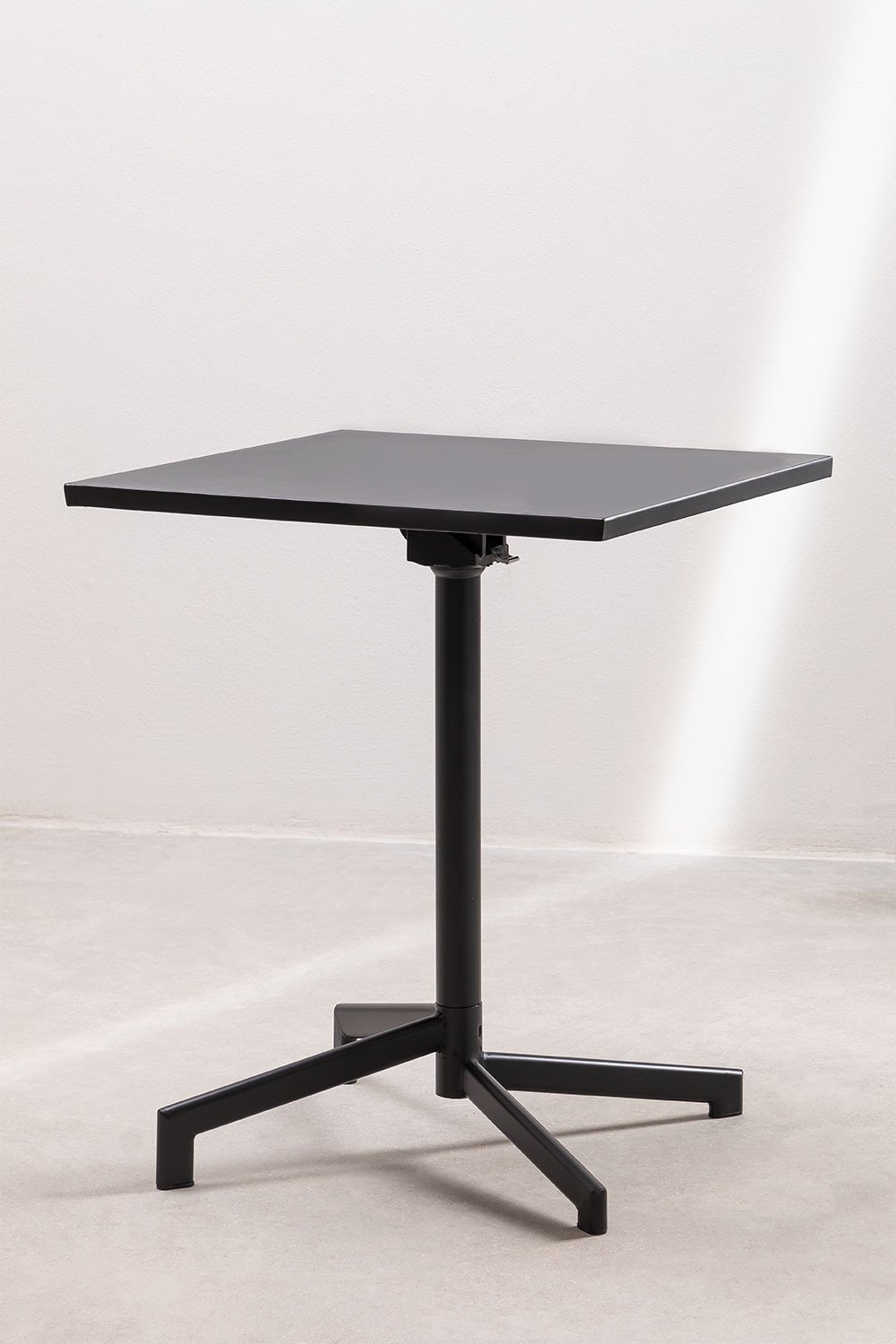 Dely 60x60 cm square bar table, foldable and convertible into 2 heights, made of steel, gallery image 4