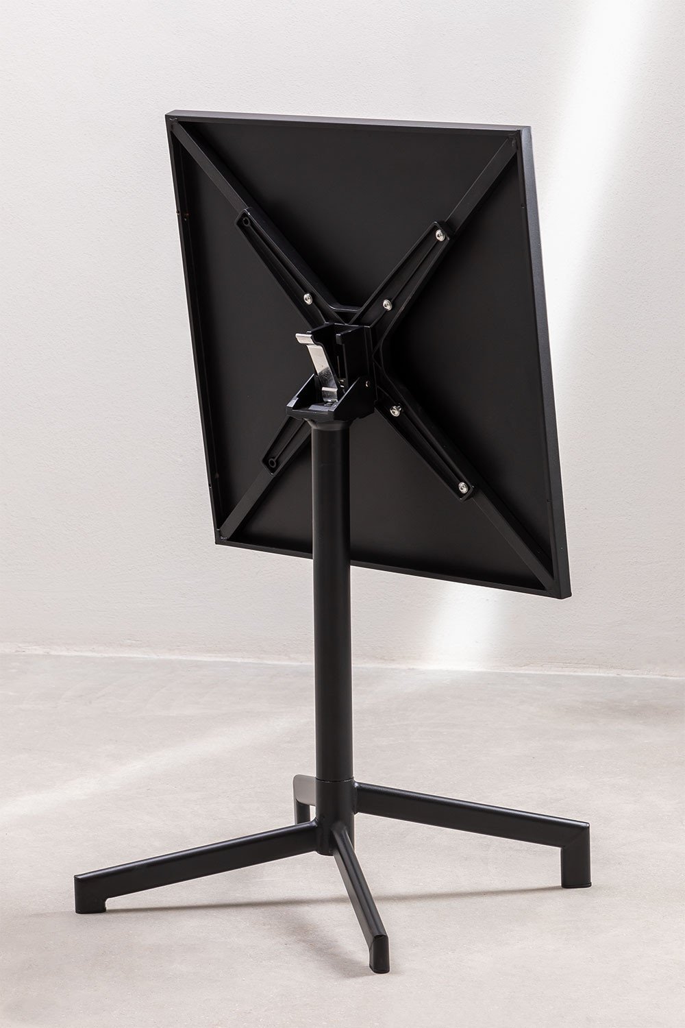 Dely 60x60 cm square bar table, foldable and convertible into 2 heights, made of steel, gallery image 6