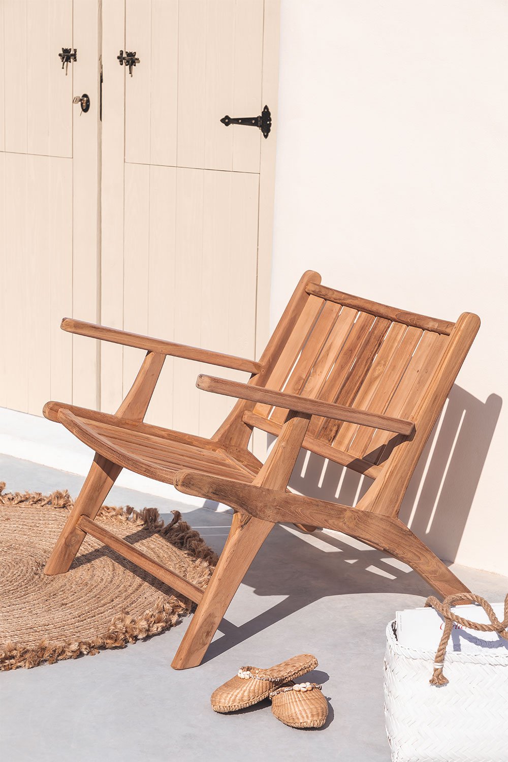 Wooden Garden Armchair Caima, gallery image 1