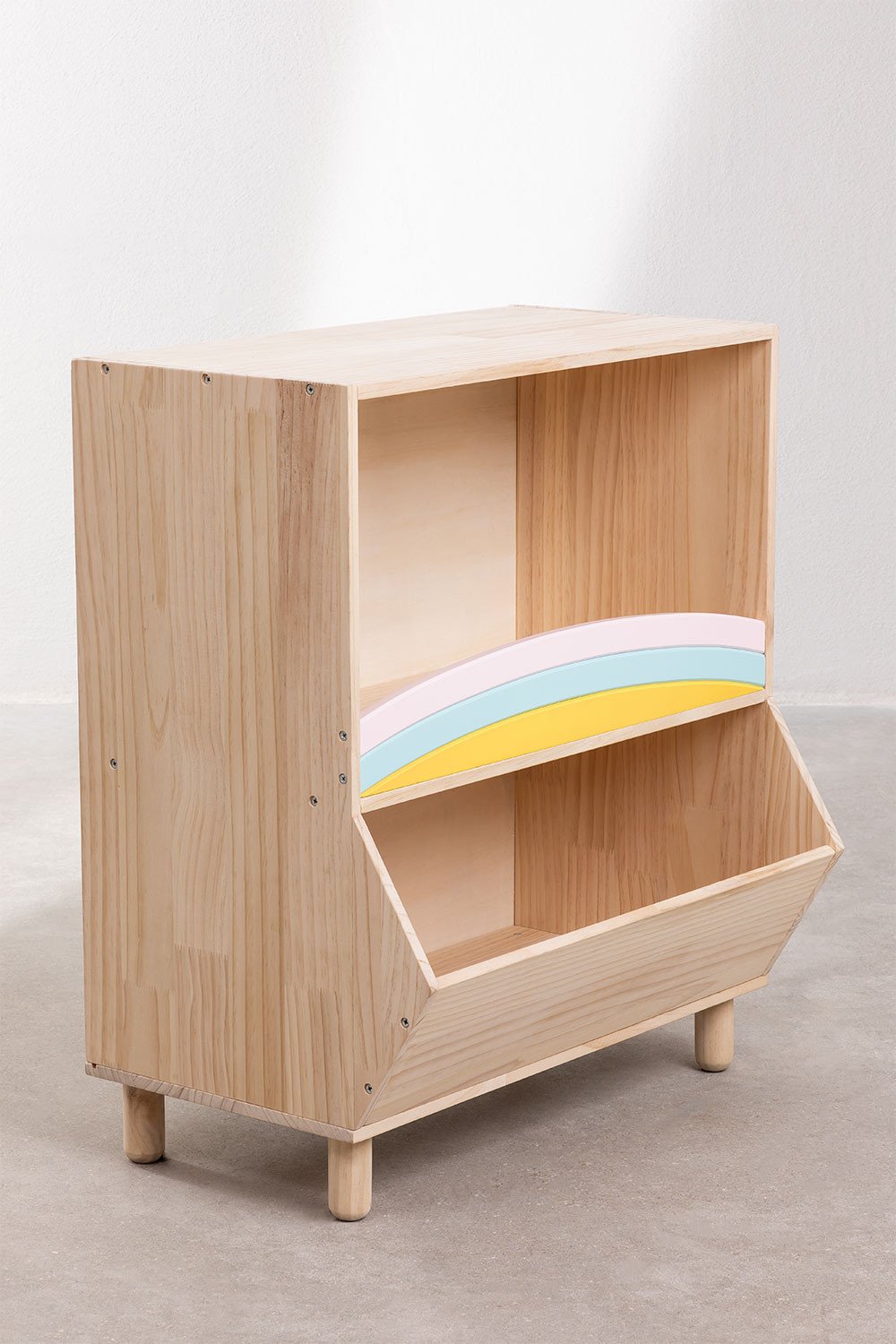 Wooden Organizer Cabinet Rainbow Kids, gallery image 2