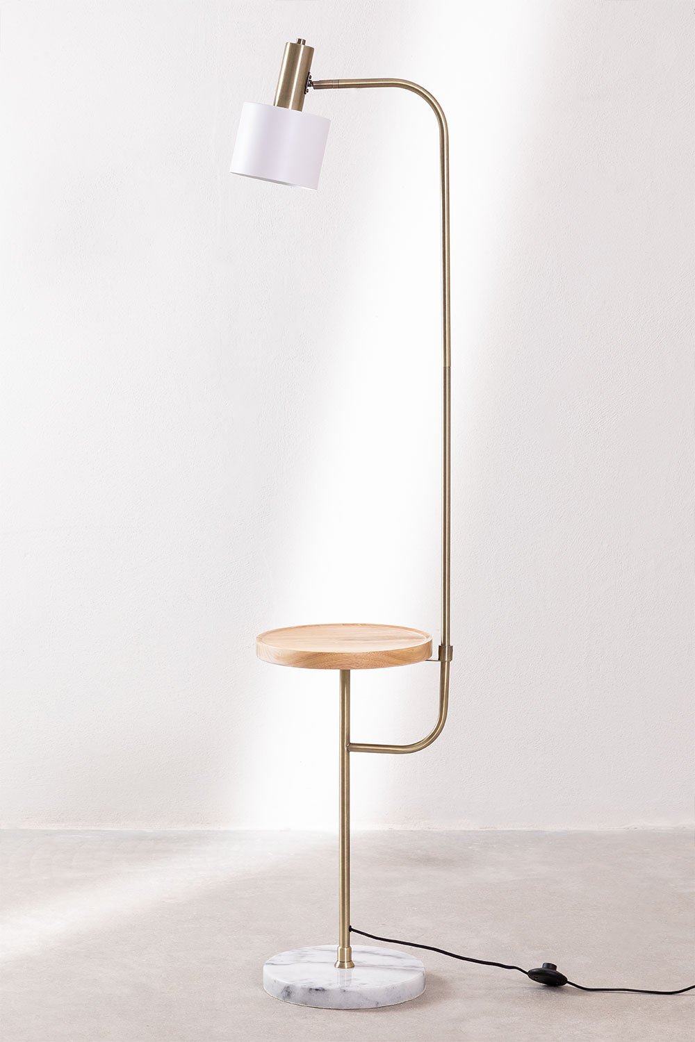 Agueda floor lamp with auxiliary table, gallery image 2