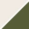 Algodón Blanco Gardenia - Verde Army