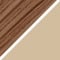 Marrón Acacia Oscuro - Beige Semoline