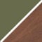 Deep Olive Green - Dark Acacia Brown