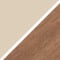 Beige Tapioca - Dark Wood Brown
