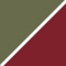 Intense Olive Green - Wine Red