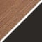 Dark Wood Brown - Black