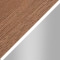 Marron Bois Foncé - Gris Brossé