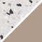 Ivory And Black Terrazzo - Mocca Brown
