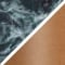 Big Flower Green Marble - Brushed Rose Gold