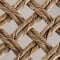 Rattan sintético entrançado em grelha