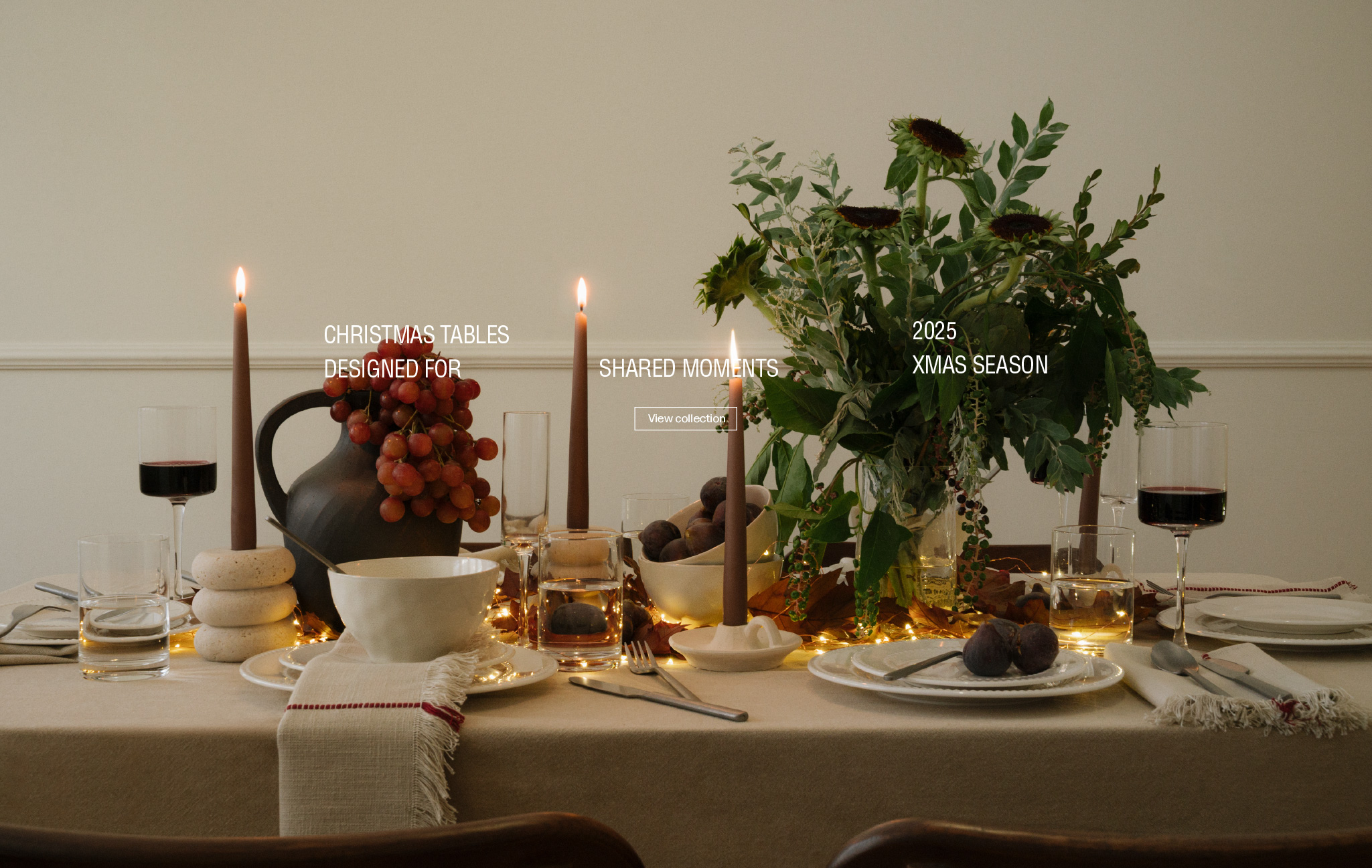 Tischdeko zu Weihnachten