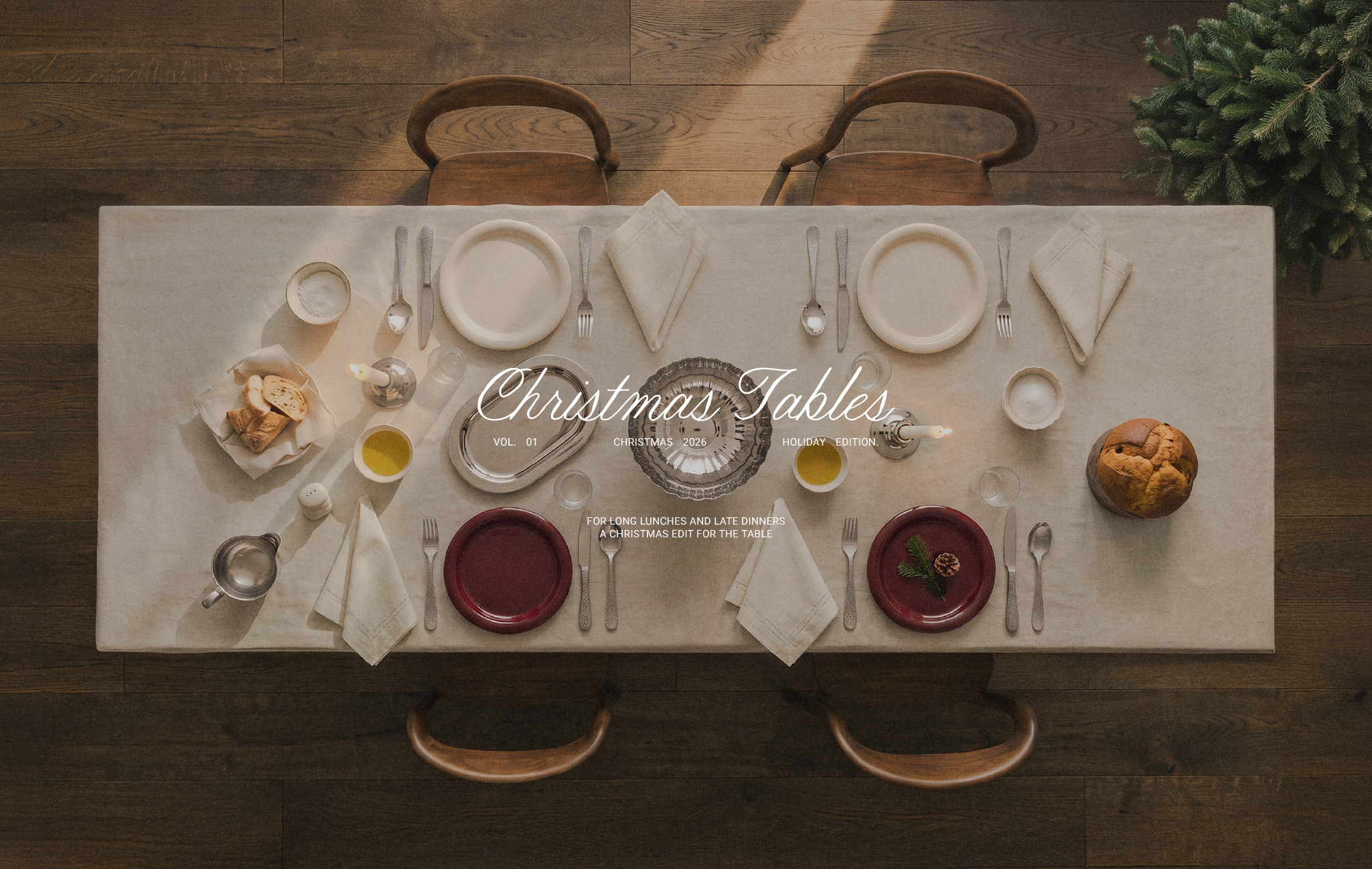 Decoración para mesa de Navidad