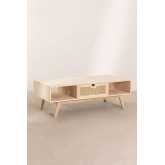Tavolino in legno con cassetto centrale Ralik Style, immagine in miniatura 3