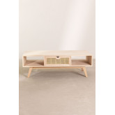 Tavolino in legno con cassetto centrale Ralik Style, immagine in miniatura 4