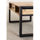 Tavolino da caffè in legno riciclato (90x45 cm) Keblar , immagine in miniatura 5