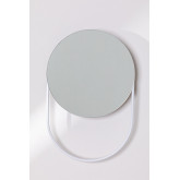 Specchio portasciugamani da parete rotondo in acciaio (Ø50cm) Vor, immagine in miniatura 2