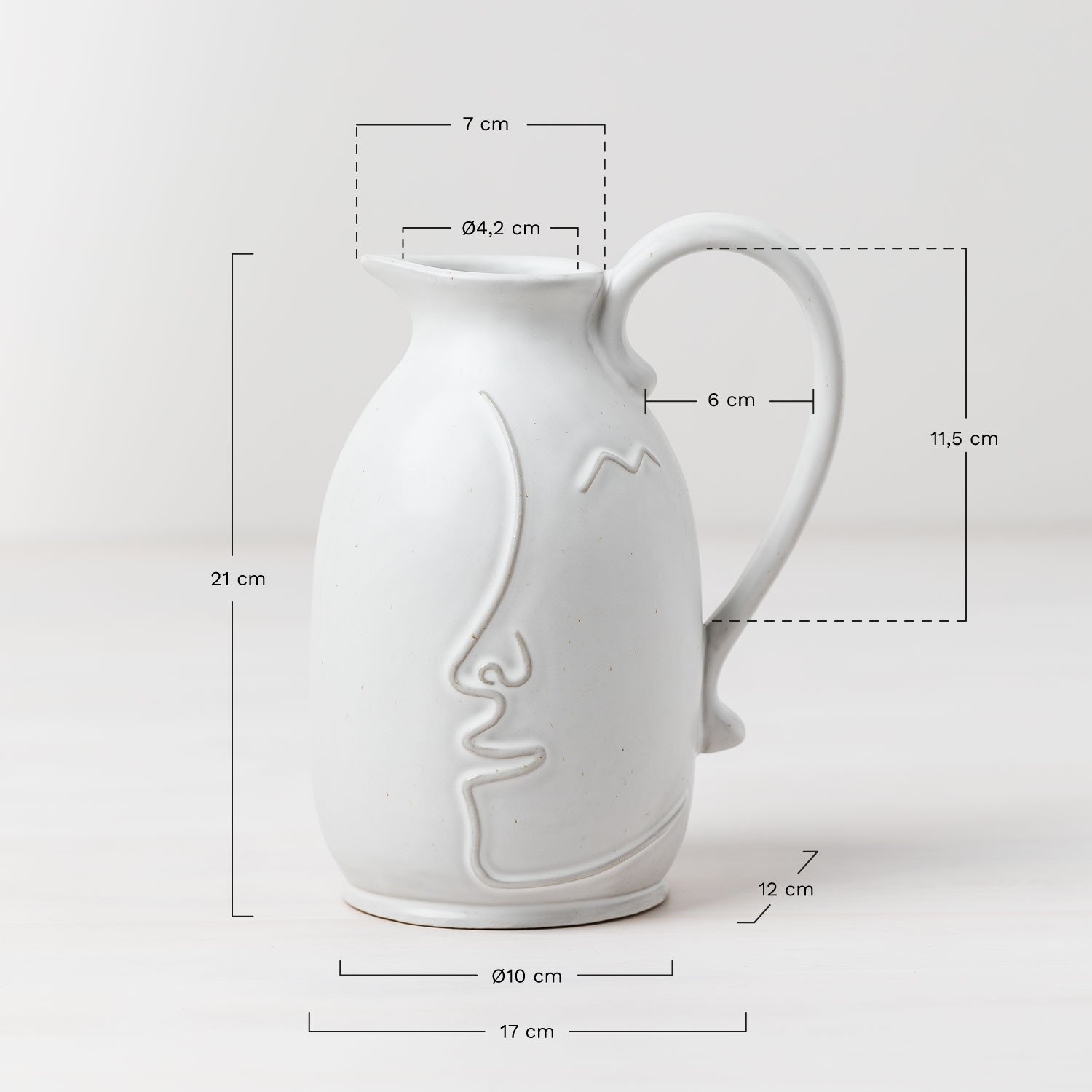 Vaso Decorativo in Ceramica Aledi, MISURE