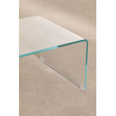 Tavolino in vetro trasparente (110x55 cm) Crhis, immagine in miniatura 5