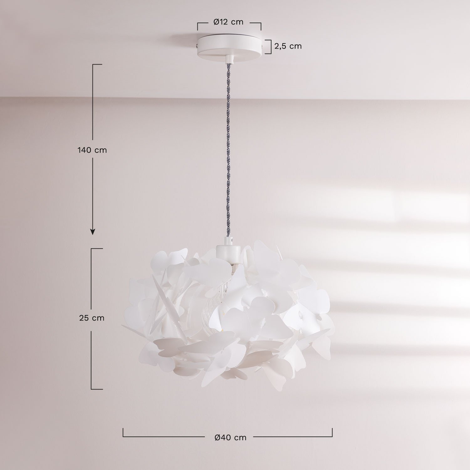 Lampada da soffitto Yon, MISURE