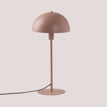 Lampada Da Tavolo In Ferro Alnair Marrone Nocciola - Sklum