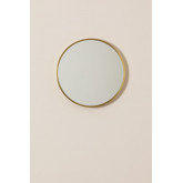 Specchio da parete rotondo in metallo Siloh Gold, immagine in miniatura 2