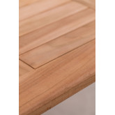 Tavolo alto da bar quadrato in legno di teak Chack Colors, immagine in miniatura 6