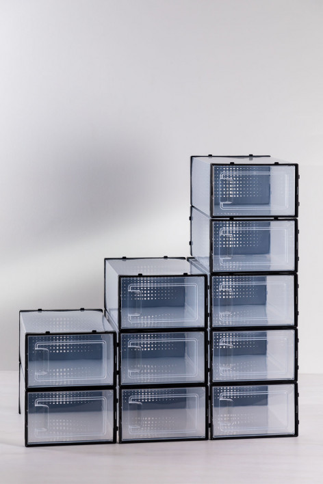 Set 6 Organizzatori Trasparenti Per Cassetti – Plastica Resistente BPA Free, Misure Multiple, Per Scrivania, Trucco, Cucina E Bagno