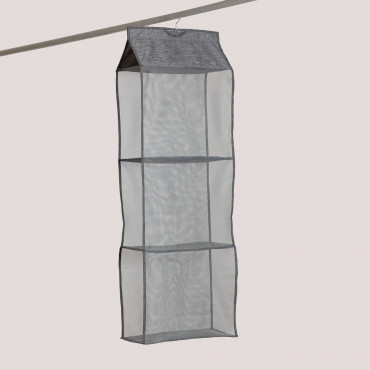 Organizer In Tessuto Clerek Grigio - Sklum
