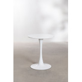 Tavolo da pranzo rotondo in MDF e metallo (Ø60 cm) Ivet Style, immagine in miniatura 2